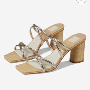 Dolce Vita Metallic Strappy Sandals NWT 9.5 rose gold